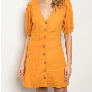 Mustard dress